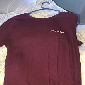 Red “Seresouly?” shirt